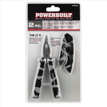 Powerbuilt Multi-Tool And Lock Blade Knife
