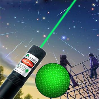 Tactical GD851 10 Miles 532nm Green Laser Pointer Pen Visible Beam + Star Cap
