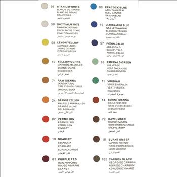 Oil Colors Paints 18 Tubes 12 ml Rainbow Pigments