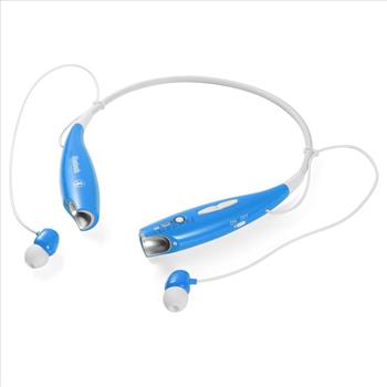 Bluetooth Wireless Headset Stereo Headphone Earphone Sport Hands-free Universal - Blue