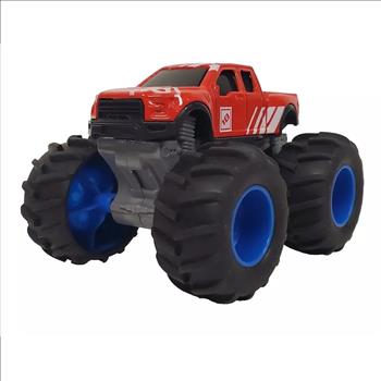 4x4 Red Monster truck Die Cast Plastic Model 3.5
