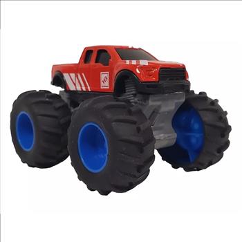 4x4 Red Monster truck Die Cast Plastic Model 3.5