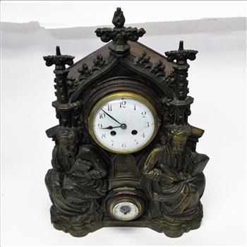 Swedish 1900's Exacta Clock with Barometer (Estate Sale)