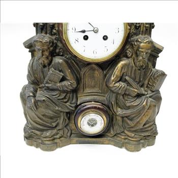 Swedish 1900's Exacta Clock with Barometer (Estate Sale)