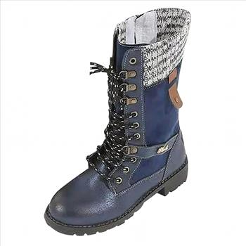 Girl's Calf Length Lace Up Winter Boots Size 4