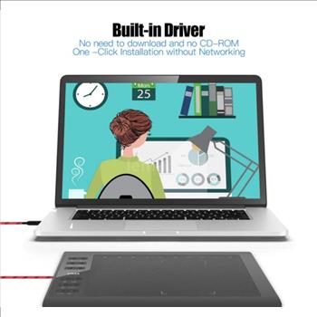 New ! Vinsa 10x5 inch Professional graphics drawing tablet