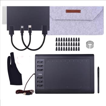 New ! Vinsa 10x5 inch Professional graphics drawing tablet