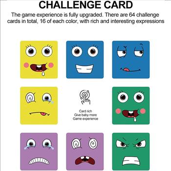 Face Change Cube Game Wooden Expressions Matching Block Puzzles