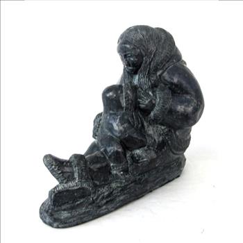 Vintage Wolf Original Inuit Sculpture