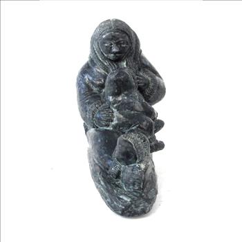 Vintage Wolf Original Inuit Sculpture