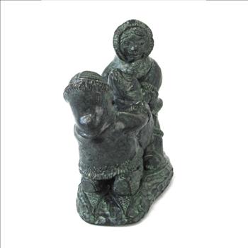 Vintage Wolf Original Inuit Sculpture