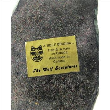 Vintage Wolf Original Inuit Sculpture