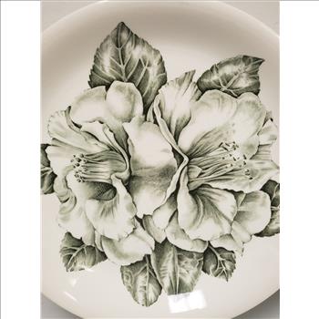 Vintage Johnson Brothers Genuine Hand Engraving Sage Camellia 10