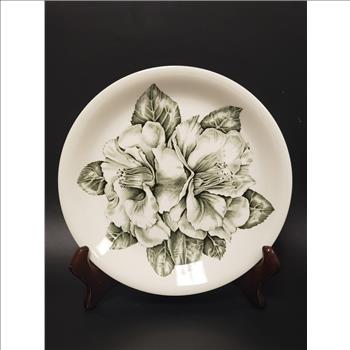 Vintage Johnson Brothers Genuine Hand Engraving Sage Camellia 10