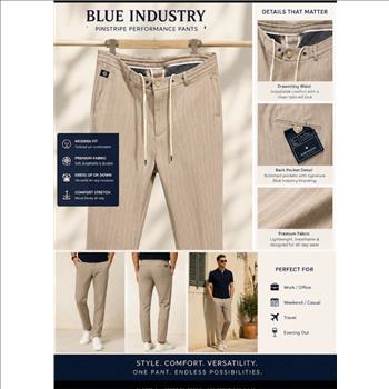 Pants Men's Sz 32 By Blue Industry