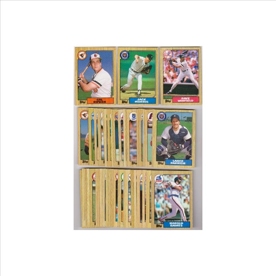 150 Different 1987 Topps Baseball Cards w/ Cal Ripken+ More