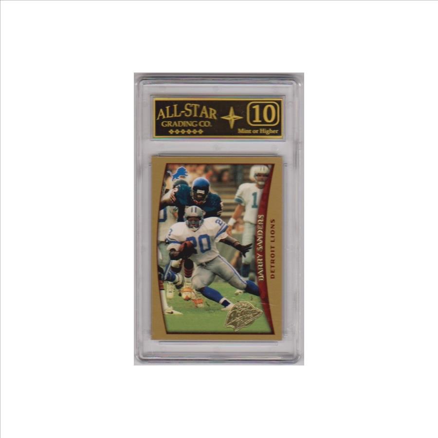 Graded 10 - Barry Sanders 1998 Topps Action Flats #K7 Card