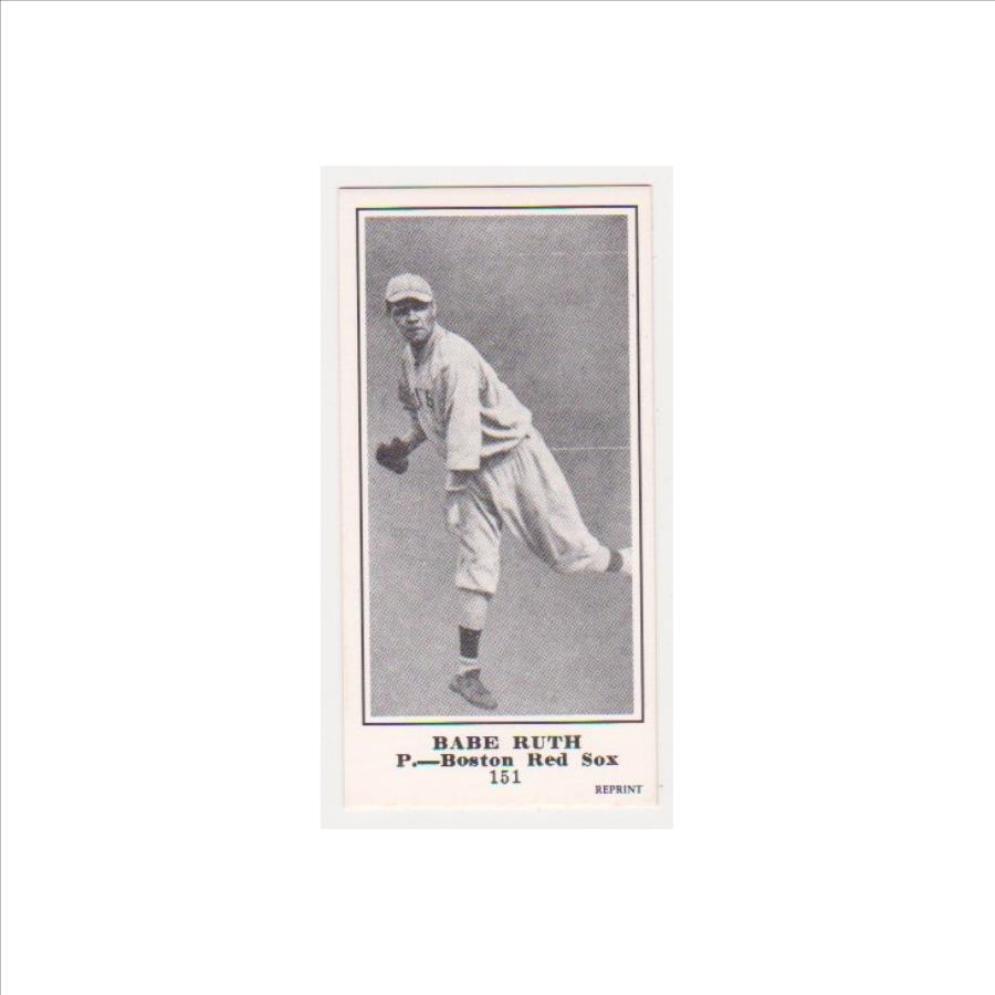 1916 M101-5 Babe Ruth Sporting News Rookie Reprint Baseball Card ...