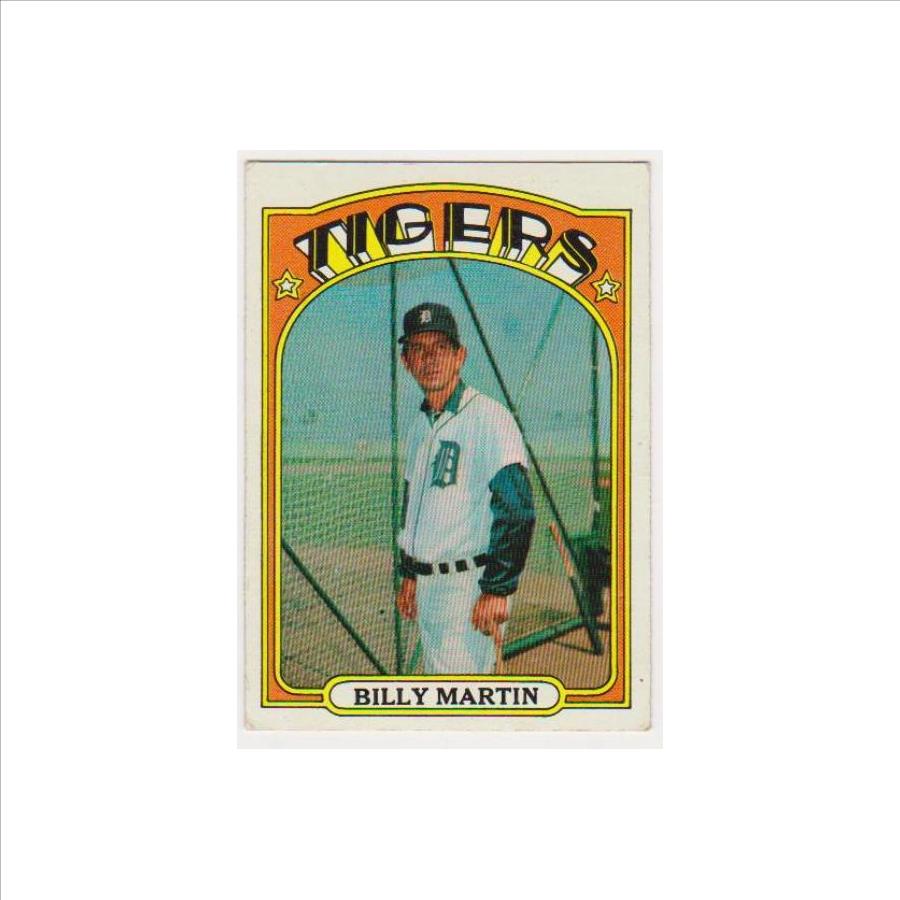 1972 Topps Billy Martin #33 Card