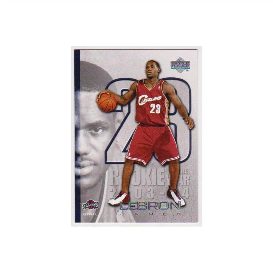upper deck mvp lebron james rookie card