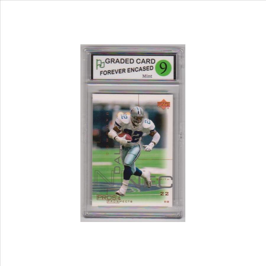 Labeled Mint 9 - Emmitt Smith 2000 Upper Deck Pros & Prospects #22 Card