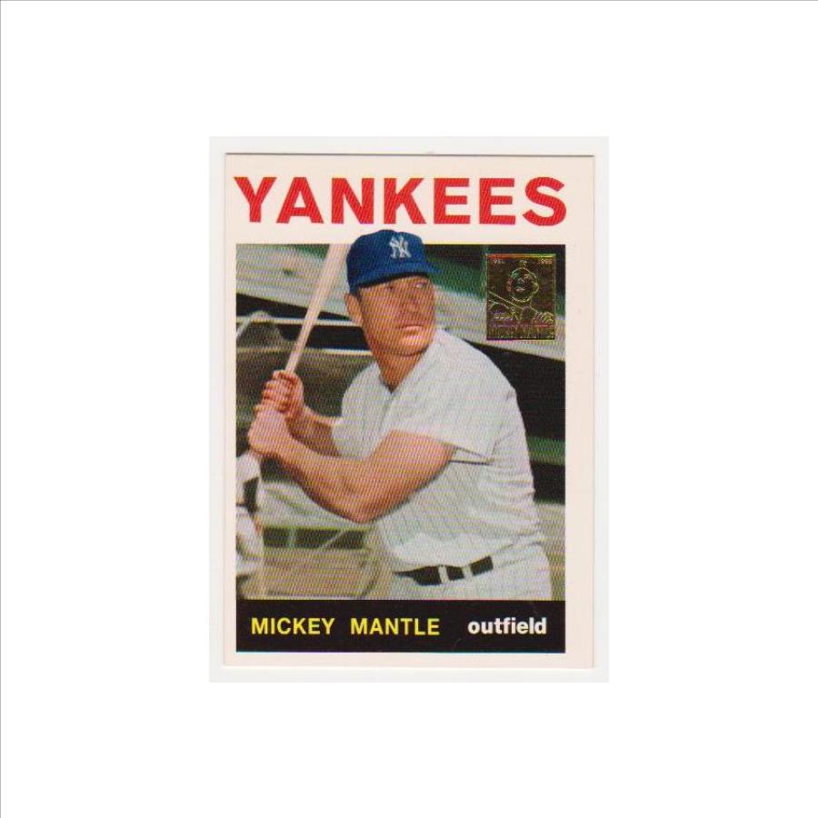Mickey Mantle 1964 Topps #50 Commemorative Card - 1996 Topps #14 of 19 Insert Card