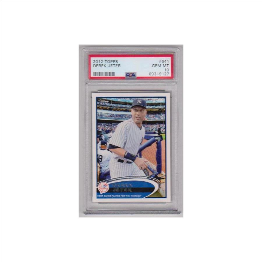 Graded PSA Gem Mint 10 - Derek Jeter 2012 Topps #641 Card