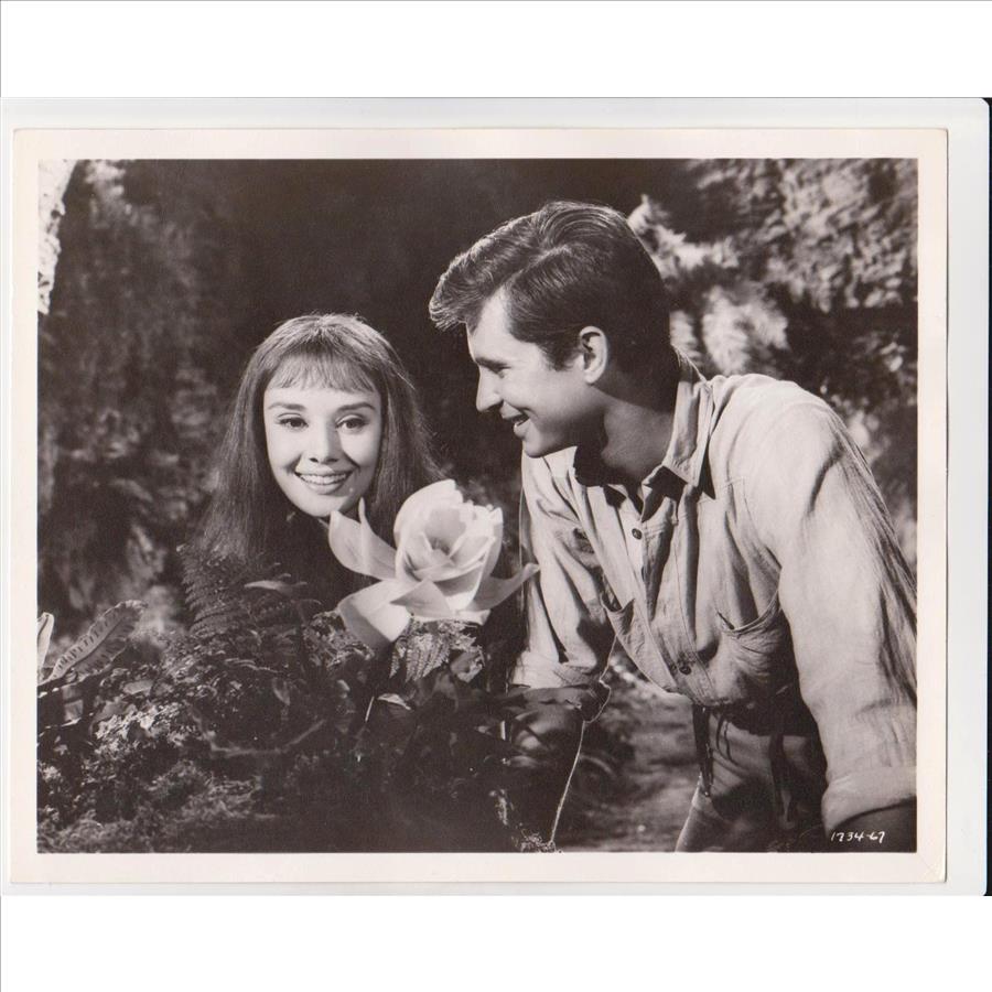 1959 Anthony Perkins + Audrey Hepburn In "Green Mansions" 8x10 Publicity Photo