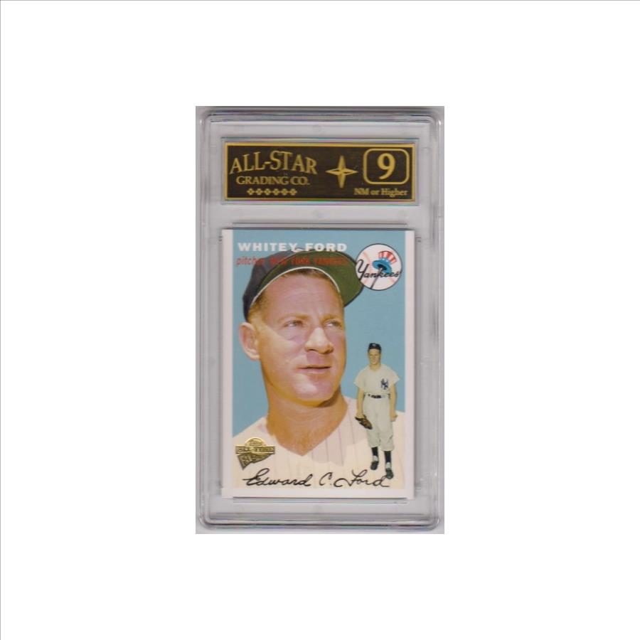Graded 9 - Whitey Ford 2004 Topps All-Time Fan Favorites #30 Card