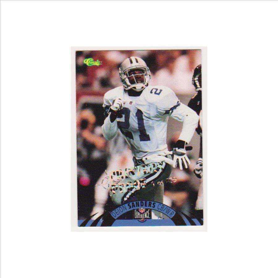 Only 499 Exist - Deion Sanders 1996 Classic NFL Experience Printers Proof #80 Insert Card