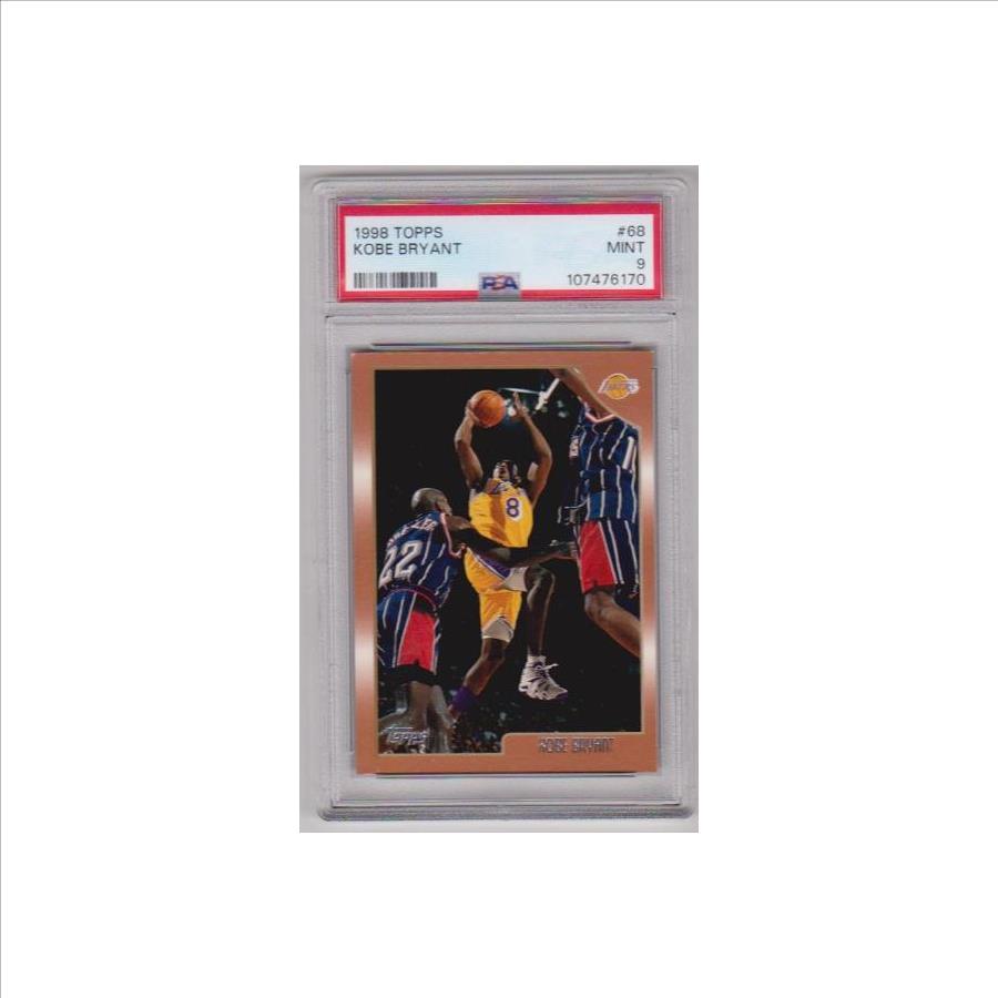 Graded PSA Mint 9 - Kobe Bryant 1998-99 Topps #68 Card