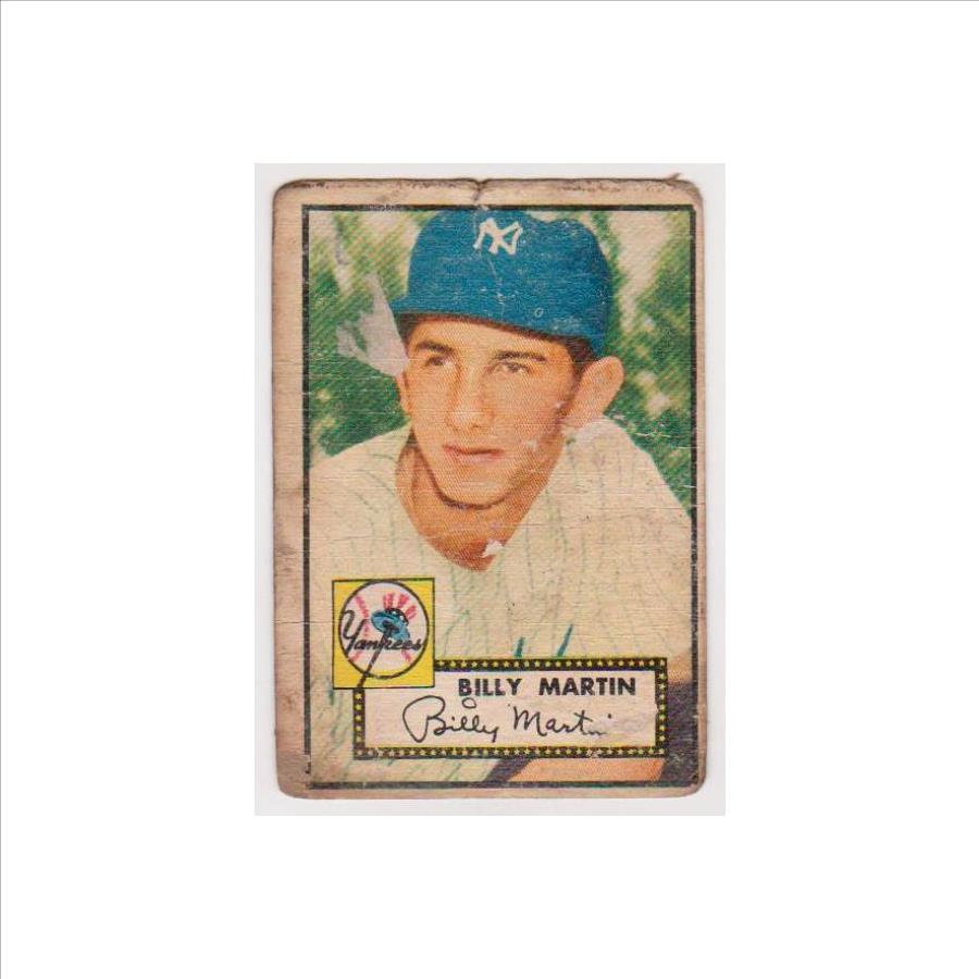 Rookie - 1952 Topps Billy Martin #175 Card - New York Yankees ...