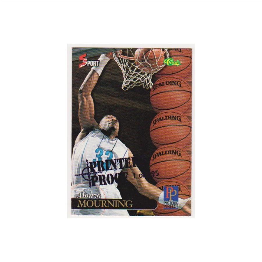 1 Of Only 795 Produced - Alonzo Mourning 1995 Classic 5-Sport Printers Proof #200 Card 