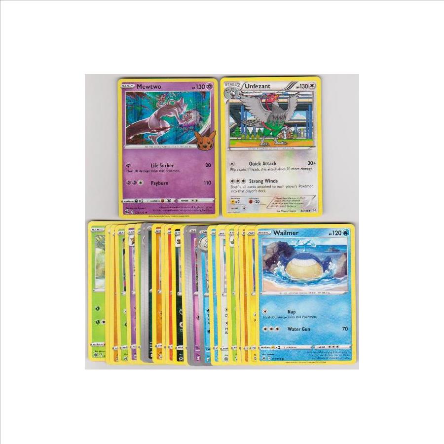 25 Different Pokemon Trading Cards w/ Mewtwo HOLO + More