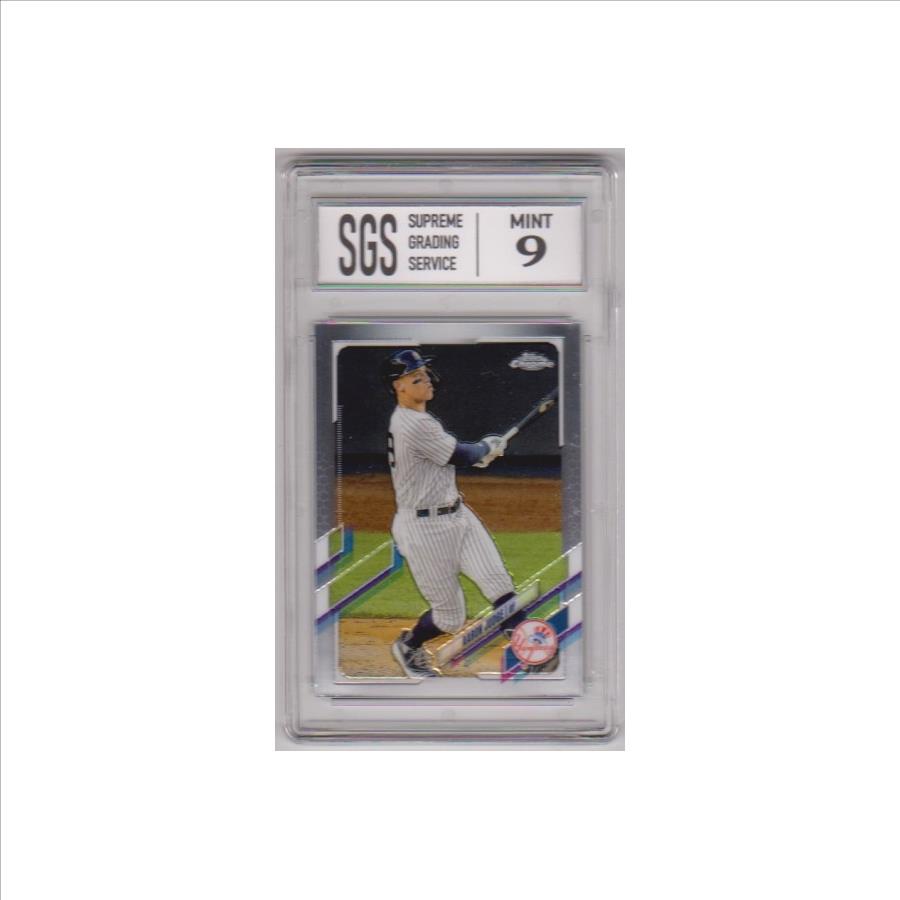 Graded Mint 9 - Aaron Judge 2021 Topps Chrome #99 Card