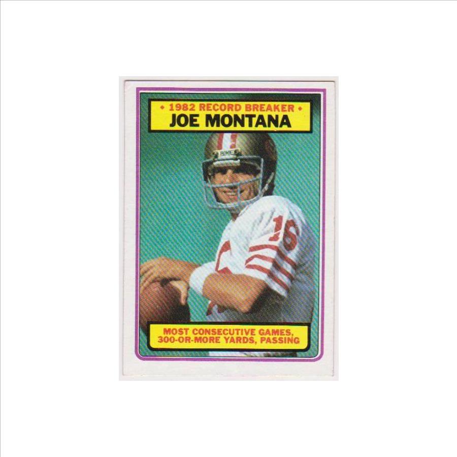 1986 Topps FB Card #156 Joe Montana San Francisco 49ers HOF PSA 8 NM-MT
