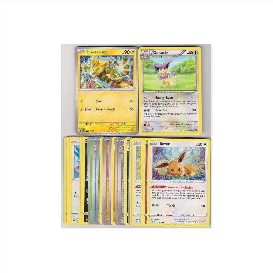 25 Different Pokemon Trading Cards w/ Electabuzz + More