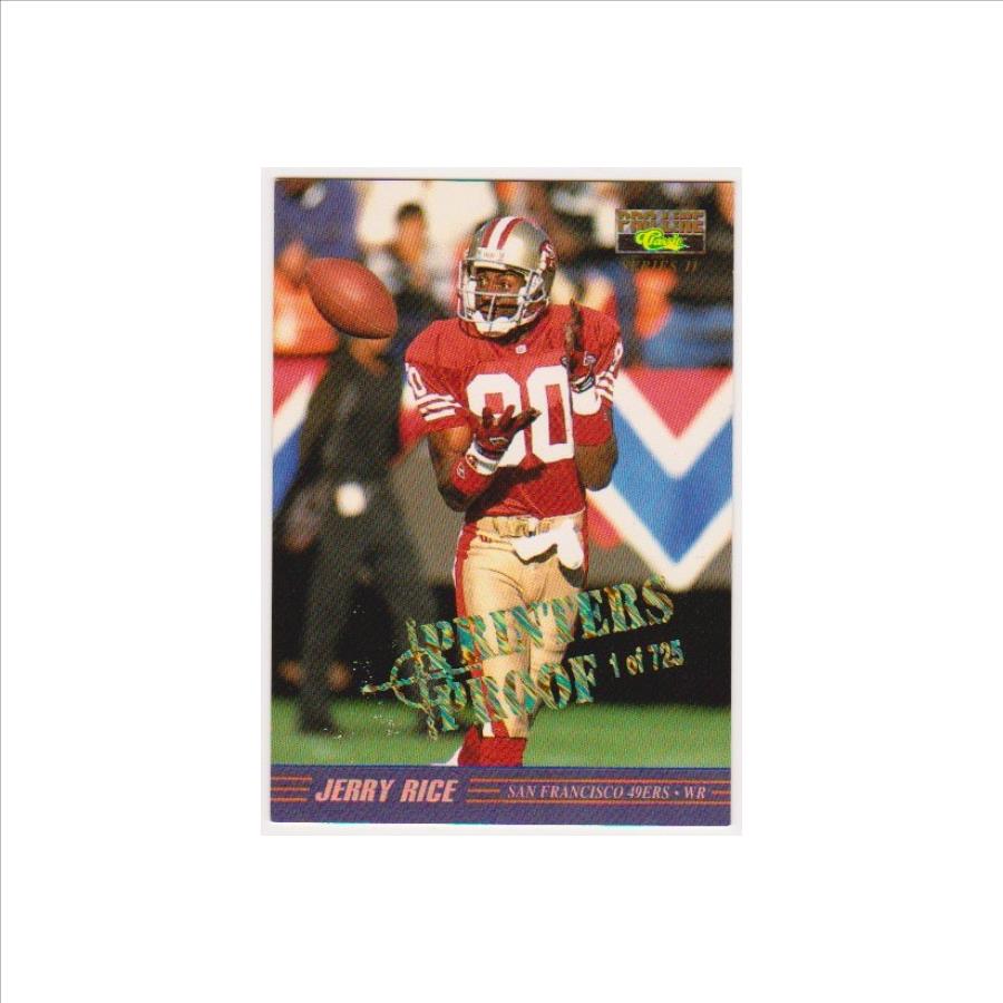 1 Of Only 725 Produced - Jerry Rice 1995 Pro Line Series II Printers Proof Insert Card