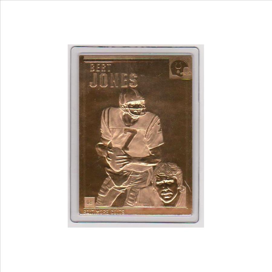 22 Kt Gold Bert Jones Danbury Mint Gold Card Property Room