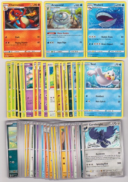 50 Different Pokemon Trading Cards w/ Charmeleon + More