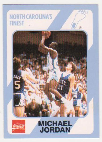 Michael Jordan 1989 North Carolina #18 College Card