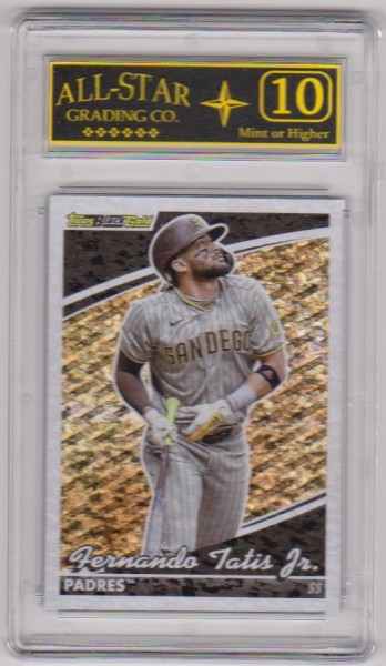 Graded 10 - Fernando Tatis Jr. 2022 Topps Black Gold #BG-21 Insert Card