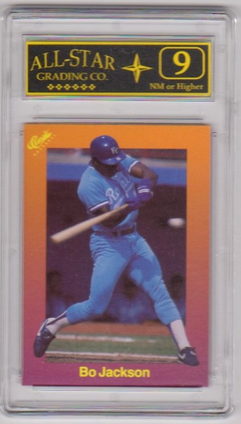 Graded 9 - Bo Jackson 1989 Classic Baseball #122 Card