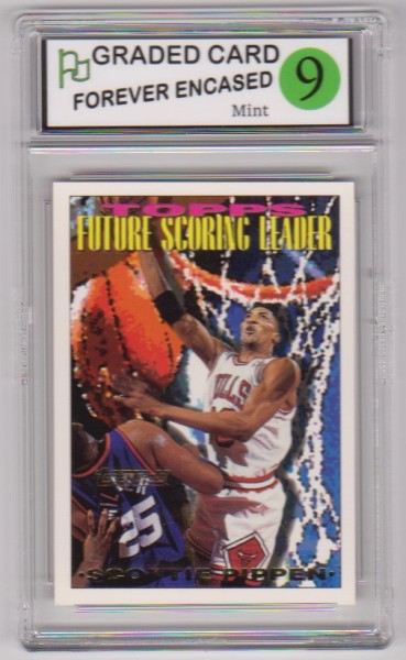 Labeled Mint 9 - Scottie Pippen 1993-94 Topps Gold #391 Insert Card