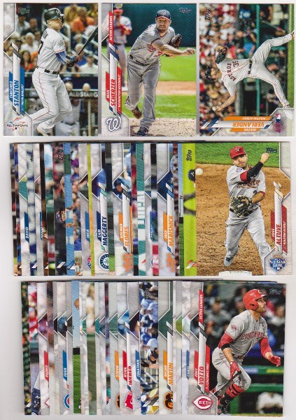 100 Different 2020 Topps Update Baseball Cards w/ Giancarlo Stanton + More
