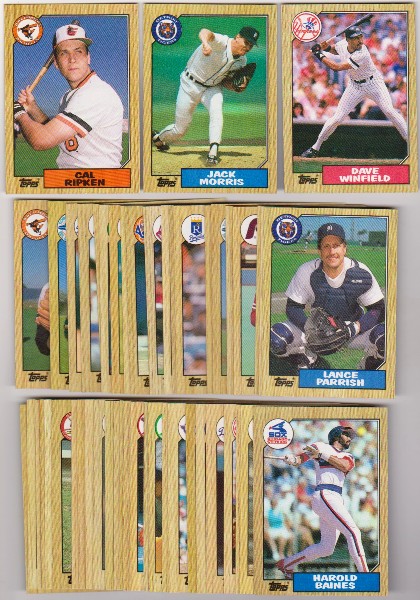 150 Different 1987 Topps Baseball Cards w/ Cal Ripken+ More
