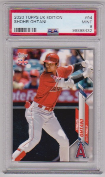 Graded PSA Mint 9 - Shohei Ohtani 2020 Topps UK Edition #94 Card