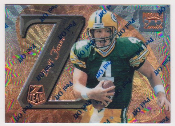 Brett Favre 1997 Zenith Z-Team #ZT11 Promo Card