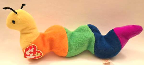 1995 Ty Beanie Baby Inch The Inchworm - With Original Tags