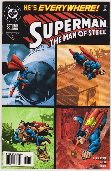 1999 DC Comics Superman The Man Of Steel #86 Issue